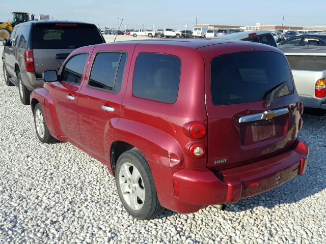 3GNDA13D17S626041 - 2007 CHEVROLET HHR LS მუქწითელი ფოტო 3