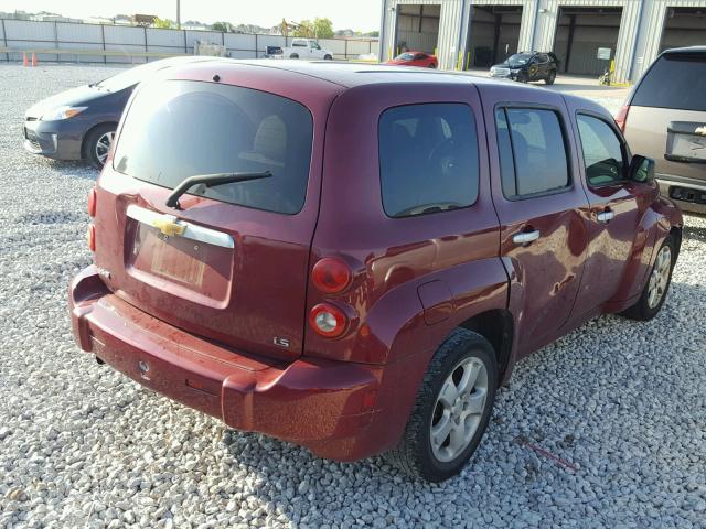 3GNDA13D17S626041 - 2007 CHEVROLET HHR LS მუქწითელი ფოტო 4