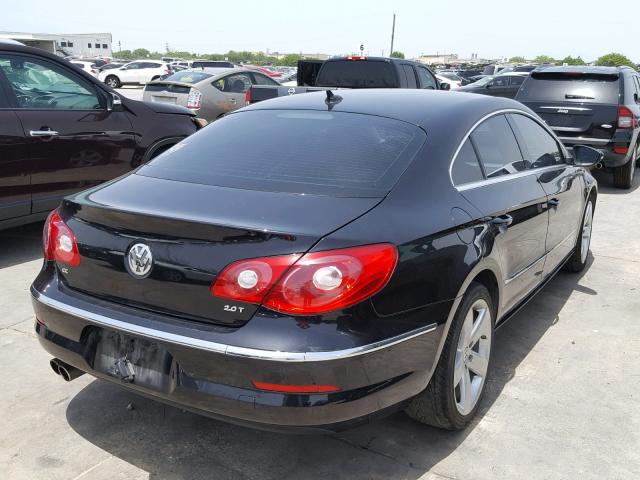 WVWHN7AN5CE503778 - 2012 VOLKSWAGEN CC LUXURY BLACK photo 4