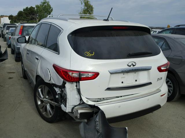 5N1AL0MM0DC344680 - 2013 INFINITI JX35 BASE WHITE photo 3