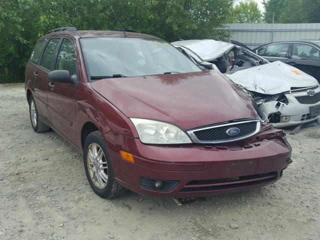 1FAHP36N47W113823 - 2007 FORD FOCUS ZXW MAROON photo 1