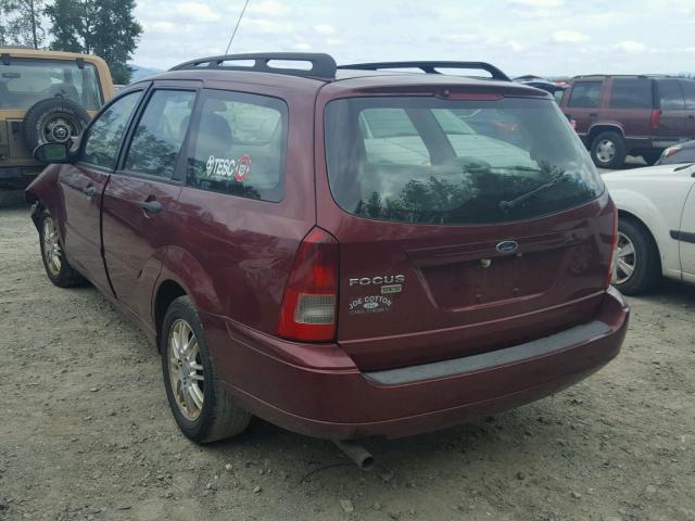 1FAHP36N47W113823 - 2007 FORD FOCUS ZXW MAROON photo 3