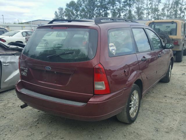 1FAHP36N47W113823 - 2007 FORD FOCUS ZXW MAROON photo 4