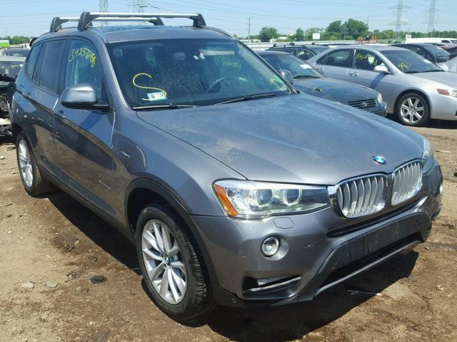 5UXWY3C59F0E95529 - 2015 BMW X3 XDRIVE2 GRAY photo 1