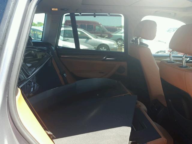 5UXWY3C59F0E95529 - 2015 BMW X3 XDRIVE2 GRAY photo 6