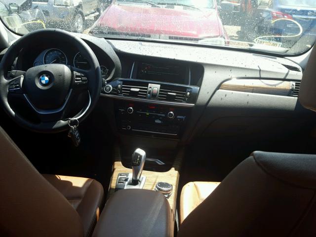 5UXWY3C59F0E95529 - 2015 BMW X3 XDRIVE2 GRAY photo 9