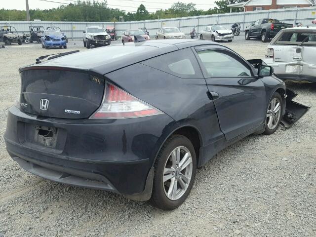 JHMZF1D63BS003832 - 2011 HONDA CR-Z EX BLACK photo 4