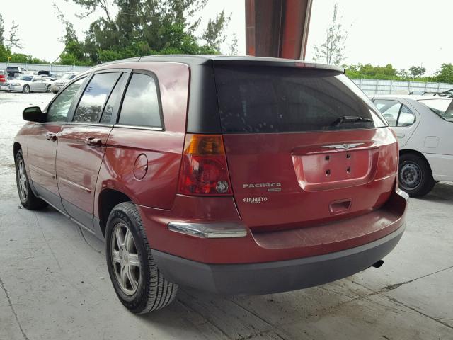 2C4GM68425R550438 - 2005 CHRYSLER PACIFICA T RED photo 3