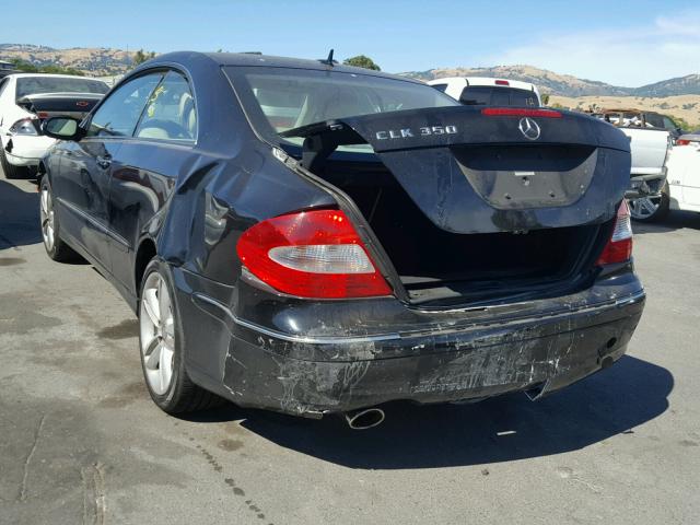 WDBTJ56H58F239734 - 2008 MERCEDES-BENZ CLK 350 BLACK photo 3