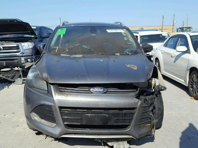 1FMCU0JX6EUA29155 - 2014 FORD ESCAPE TIT GRAY photo 9