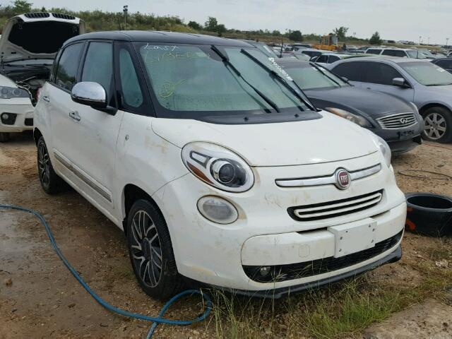 ZFBCFACH5EZ028756 - 2014 FIAT 500L LOUNG WHITE photo 1