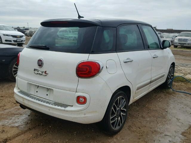 ZFBCFACH5EZ028756 - 2014 FIAT 500L LOUNG WHITE photo 4