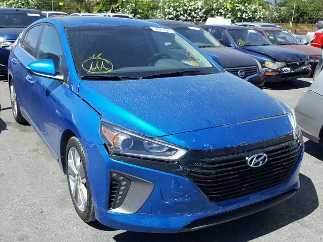 KMHC85LC9HU049464 - 2017 HYUNDAI IONIQ LIMI BLUE photo 1