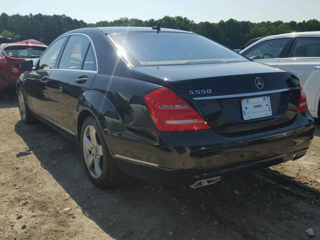 WDDNG7BB9AA324817 - 2010 MERCEDES-BENZ S 550 BLACK photo 3