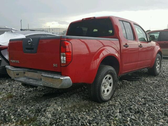 1N6AD07U67C407991 - 2007 NISSAN FRONTIER RED photo 4