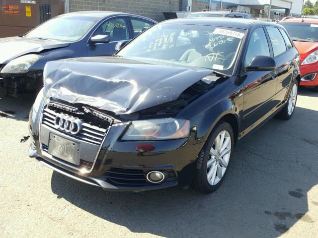 WAUHE78P19A024505 - 2009 AUDI A3 2.0T BLACK photo 2