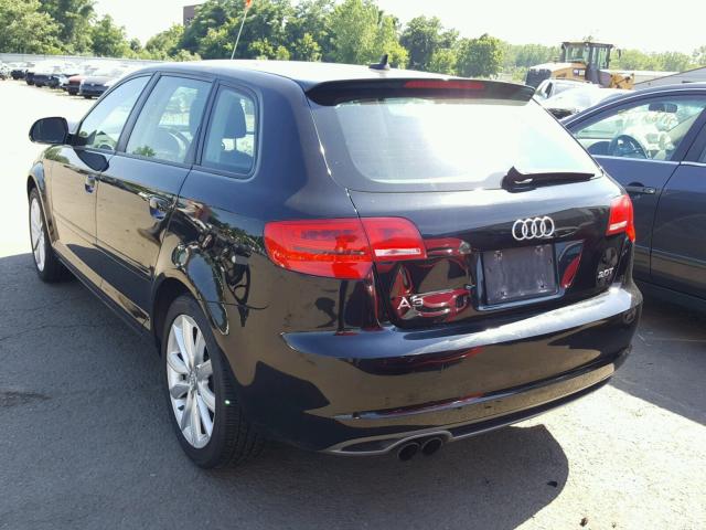 WAUHE78P19A024505 - 2009 AUDI A3 2.0T BLACK photo 3