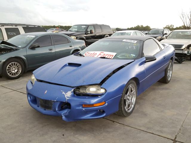 2G1FP22G6X2100472 - 1999 CHEVROLET CAMARO Z28 BLUE photo 2