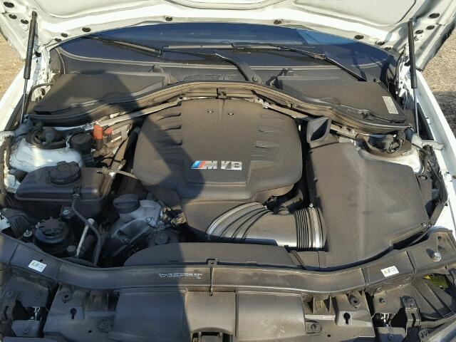 WBSPM9C54BE698870 - 2011 BMW M3 WHITE photo 7