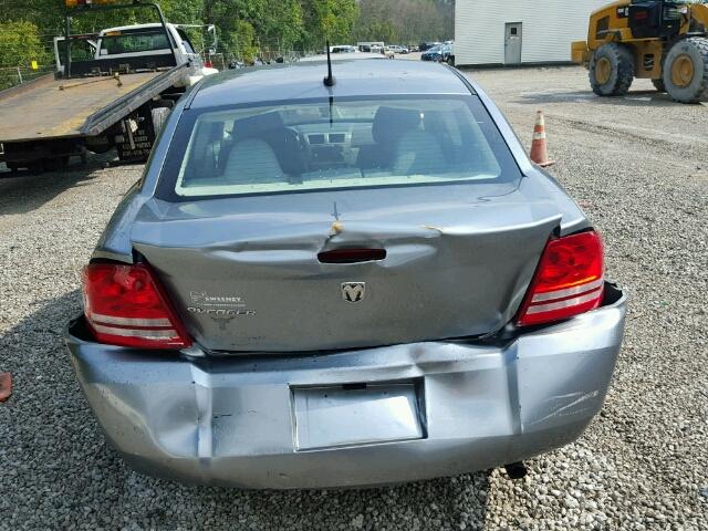 1B3LC46K38N256234 - 2008 DODGE AVENGER SE GRAY photo 9