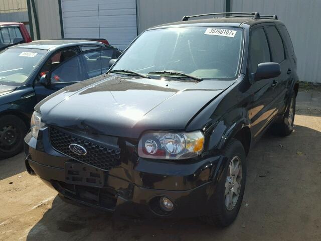 1FMYU94165KD42123 - 2005 FORD ESCAPE BLACK photo 2