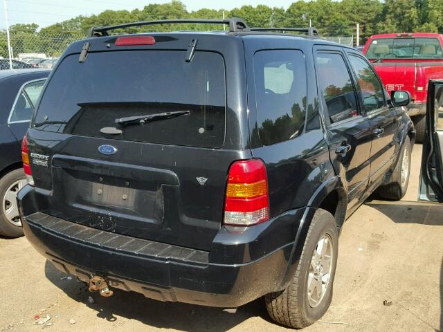 1FMYU94165KD42123 - 2005 FORD ESCAPE BLACK photo 4