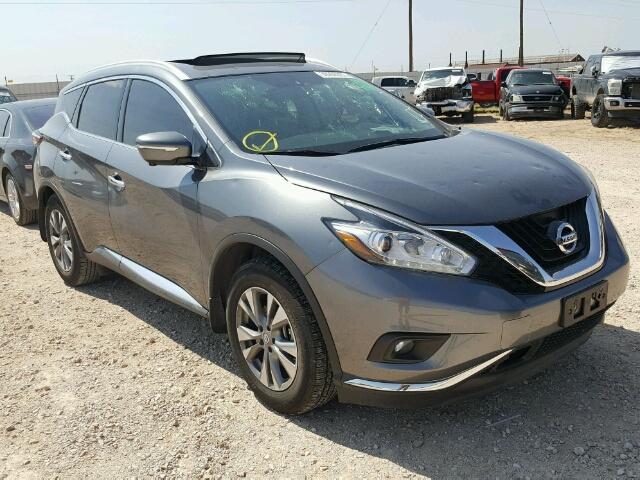 5N1AZ2MG1FN223944 - 2015 NISSAN MURANO GRAY photo 1