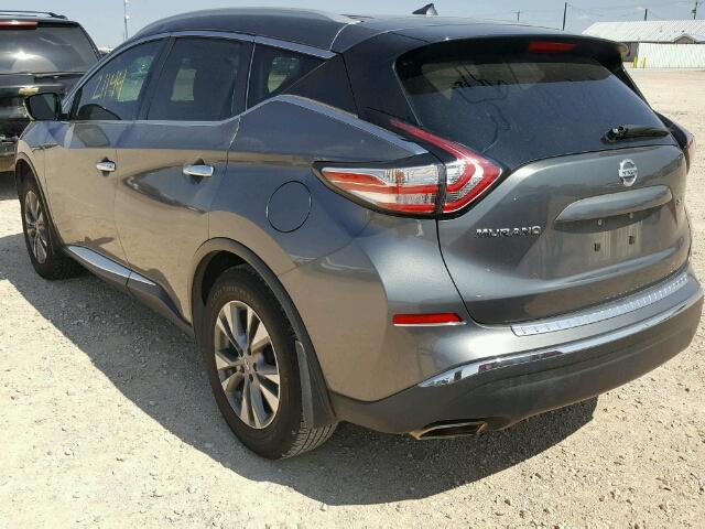 5N1AZ2MG1FN223944 - 2015 NISSAN MURANO GRAY photo 3