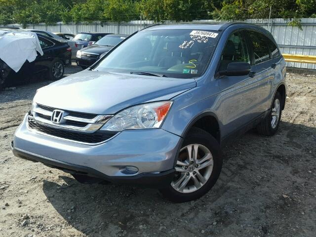 3CZRE4H57AG706535 - 2010 HONDA CR-V EX BLUE photo 2