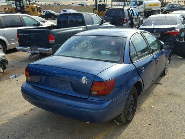 1G8ZH52892Z202084 - 2002 SATURN SL1 BLUE photo 4