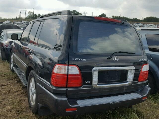 JTJHT00W533528910 - 2003 LEXUS LX 470 BLACK photo 3