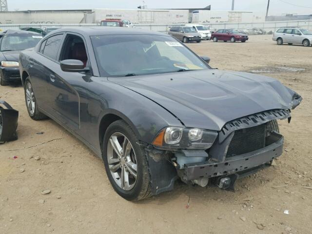 2C3CDXDT2DH682562 - 2013 DODGE CHARGER R/ GRAY photo 1