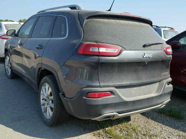 1C4PJLDS4FW585177 - 2015 JEEP CHEROKEE GRAY photo 3