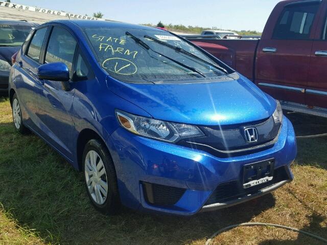 3HGGK5H55HM711595 - 2017 HONDA FIT BLUE photo 1