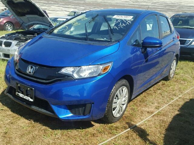 3HGGK5H55HM711595 - 2017 HONDA FIT BLUE photo 2