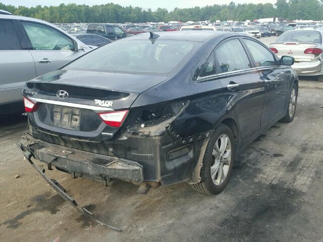 5NPEC4AC2BH239651 - 2011 HYUNDAI SONATA SE BLACK photo 4