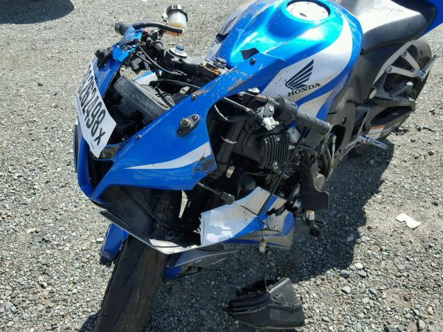 JH2PC400X7M007626 - 2007 HONDA CBR600 RR BLUE photo 9