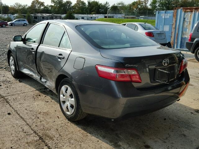 4T1BE46K27U106880 - 2007 TOYOTA CAMRY CHARCOAL photo 3