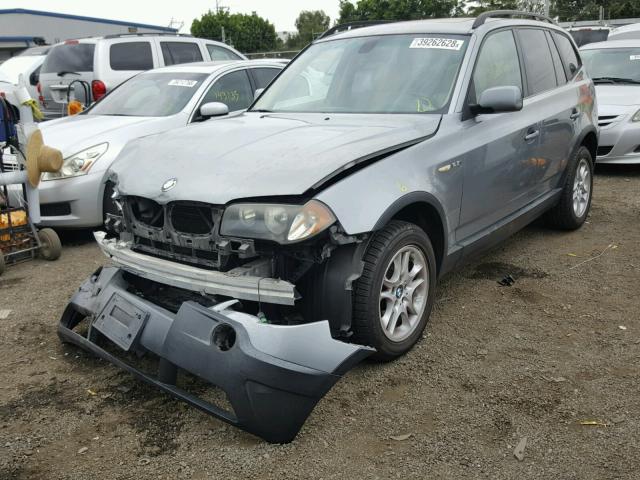 WBXPA73494WB26336 - 2004 BMW X3 2.5I SILVER photo 2
