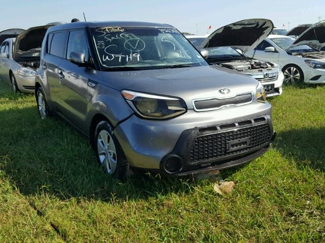 KNDJN2A22F7134123 - 2015 KIA SOUL GRAY photo 1