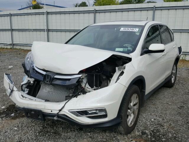 5J6RM3H5XFL014938 - 2015 HONDA CR-V EX WHITE photo 2