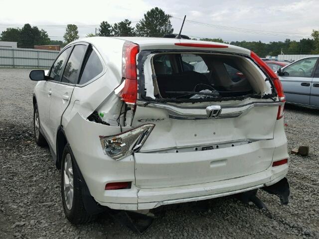 5J6RM3H5XFL014938 - 2015 HONDA CR-V EX თეთრი ფოტო 3
