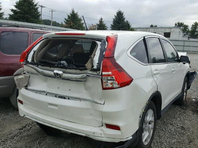 5J6RM3H5XFL014938 - 2015 HONDA CR-V EX WHITE photo 4