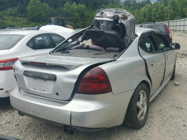 2G2WP522141309377 - 2004 PONTIAC GRAND PRIX SILVER photo 4
