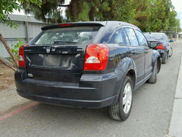 1B3HB48B97D279706 - 2007 DODGE CALIBER BLACK photo 4