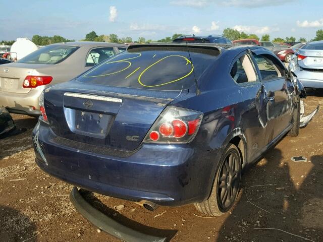 JTKDE3B79A0307644 - 2010 TOYOTA SCION TC BLUE photo 4