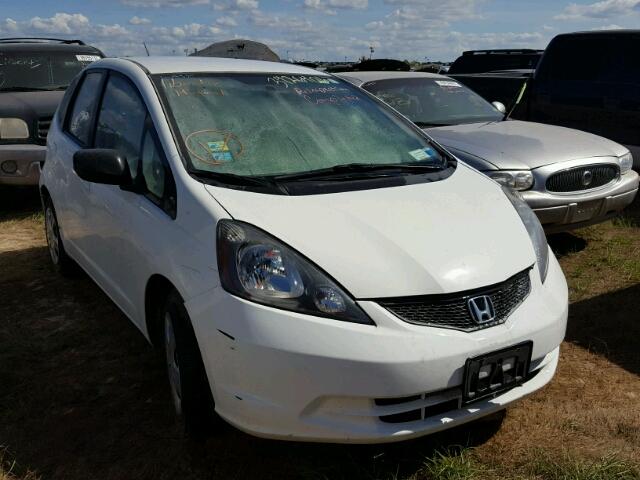 JHMGE8H23AC037594 - 2010 HONDA FIT WHITE photo 1