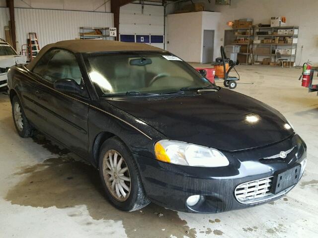 1C3EL55T93N525633 - 2003 CHRYSLER SEBRING LX BLACK photo 1