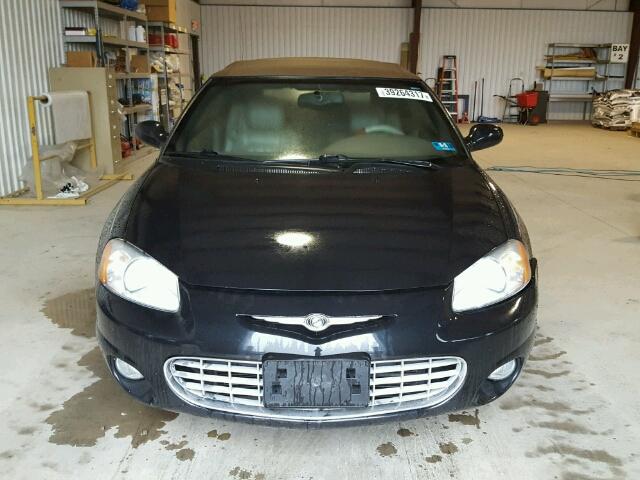 1C3EL55T93N525633 - 2003 CHRYSLER SEBRING LX BLACK photo 9