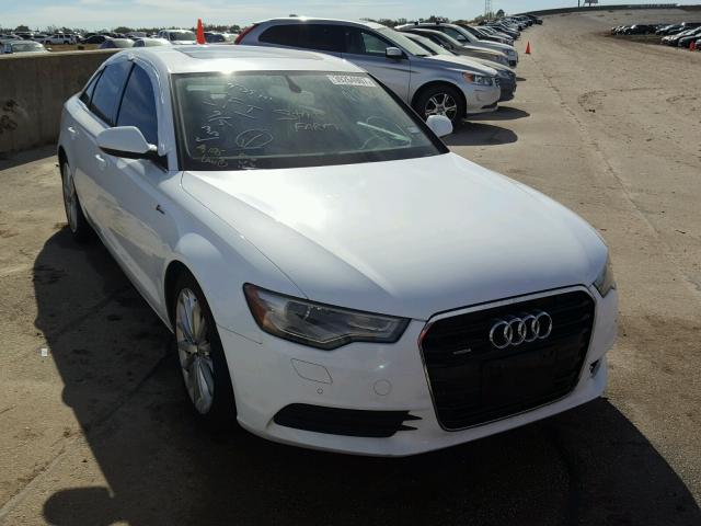 WAUGGAFCXCN065122 - 2012 AUDI A6 PREMIUM WHITE photo 1